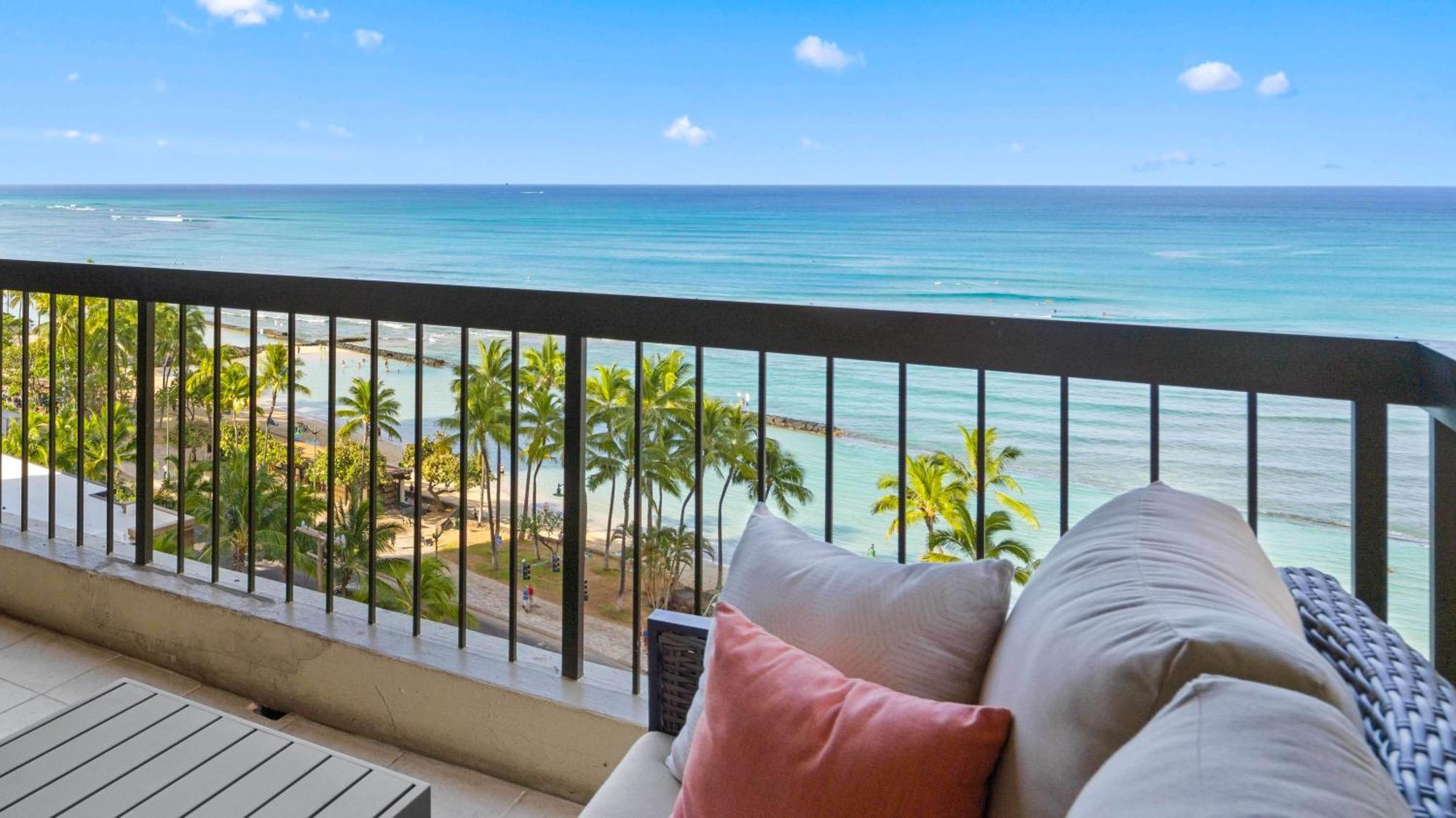 Luxury Oceanfront 2 Bedroom Apartment At Waikiki Beach Tower Honolulu Exterior foto